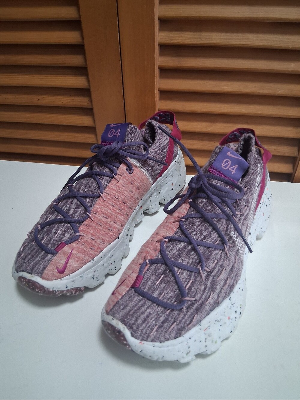 Nike Space Hippie 04 Cactus Flower Photon Dust Gravity Purple Sneakers Size 8 - Picture 3 of 8